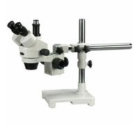 AmScope 7X-45X Boom Stand Trinoculare Zoom Stereo Microscopio Simul-Focai