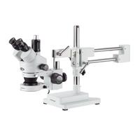 AmScope 7X-45X Industriale Trinoculare Zoom Stereo Microscopio W/80-LED Anello