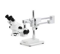 AmScope 7X-45X Simul-Focal Stereo Zoom Microscopio + Boom Stand + 144 Luce