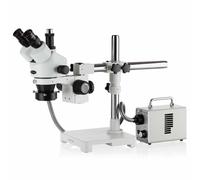 AmScope 7X-45X Stereo Boom Ispezione Microscopio Con Fiber-Optic LED Anello Luce