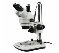 AmScope 7X-45X Trinoculare Stereo Zoom Ispezione Microscopio Doppio 6W LED Luci