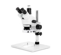AmScope 7X-45X Trinoculare Stereo Zoom LED Microscopio Pilastro Base Con XL Base