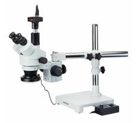 AmScope 7X-90X Trinoculare Zoom Stereo Boom Microscopio 10MP USB Fotocamera +