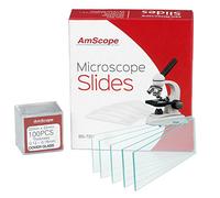 Amscope, BS-72P-100S-22, 72 vetrini pre-lavati, vuoti per microscopio, e 100 vetrini coprioggetto, antiaderenti, quadrati, 22 x 22 mm