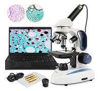 Amscope m158 C-e3 40 x -1000 x biologia scienza metallo vetro Student Microscope con 3 MP fotocamera digitale