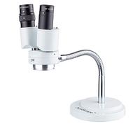 AmScope - Microscopio stereo binoculare con ingrandimento 8X w/360 Revolve - dentale, laboratorio, riparazione elettronica, saldatura, negozio Illuminatore a collo d'oca - SE508