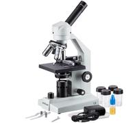 Amscope Microscopio Monoculare LED Per Studenti 40X-2500X Con Calibro Meccanico