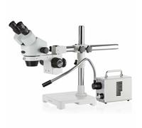 AmScope Microscopio Stereo Binoculare 7X-45X + Illuminatore A Fibra Singola LED