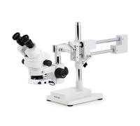 Amscope Microscopio Stereo Binoculare Zoom 7X-90X +80 Luce LED Su Braccio Doppio
