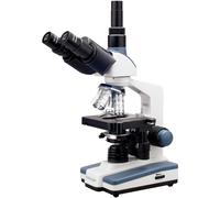 AmScope Microscopio Trinoculare Compatto LED 40X-2000X Con Palco Meccanico 3D