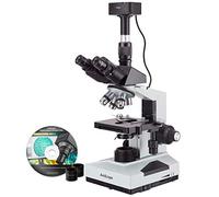 AmScope 40X-2000X Laboratorio Trinoculare Composto Microscopio + 5MP Digitale