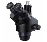 AmScope Testa Del Microscopio Stereo Trinoculare Zoom 7X-45X - Nera