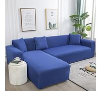 Amsg Copridivano con Penisola Elasticizzato A Sinistra Destra, Copridivano AntiGraffio Gatto Chaise Longue Sofa Cover A Forma di L,X,L 190~230cm