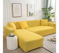 Amsg Copridivano con Penisola Elasticizzato A Sinistra Destra, Copridivano AntiGraffio Gatto Chaise Longue Sofa Cover A Forma di L,G,XL235~300cm