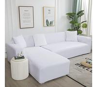 Amsg Copridivano con Penisola Elasticizzato A Sinistra Destra, Copridivano AntiGraffio Gatto Chaise Longue Sofa Cover A Forma di L,I,XL235~300cm