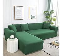 Amsg Copridivano con Penisola Elasticizzato A Sinistra Destra, Copridivano AntiGraffio Gatto Chaise Longue Sofa Cover A Forma di L,R,XL235~300cm