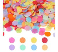 AMSGANK 100g 2.5cm Coriandoli per Feste, Coriandoli di Carta Rotondi Multicolori Decorazione da Tavolo per San Valentino, Compleanno, Matrimonio, Festa, Celebrazioni, Decorazione