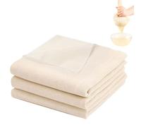 AMSGANK 3 Pezzi Garza Alimentare, 2 Pezzi 50 x 50 cm + 1 Pezzi 100 x 100 cm Panno di Formaggio Cotone Lavabile Riutilizzabile Tessuto Filtrante per Formaggio, Succhi di Frutta, Yogurt, Caffè