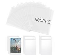 AMSGANK Buste Proteggi Carte, 500 Pezzi Trasparenti Bustine Porta Carte 65x90 mm Alta Trasparenza Bustine Protettive di Card per Collezione Alle Carta da Gioco e Carta Sportive