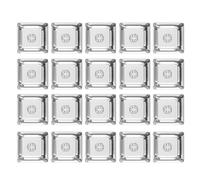 Amsixo Crystal Keycaps 1U Retroilluminato Keycaps Con Strato Trasparente Cherry MX Compatibile Per Tastiere Meccaniche Set Completo 20 Keycaps Trasparente