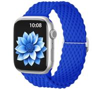 AMSKY Cinturini in Intrecciato Compatibile con Cinturino Apple Watch 40mm 44 mm 42mm 46mm 45mm 41mm 38mm 49mm Donna Uomo, Tessile Compatibile con Apple Watch Series 11 10 9 8 7 6 5 4, SE 3 2 1