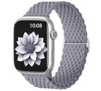 AMSKY Cinturini in Intrecciato Compatibile con Cinturino Apple Watch 40mm 44 mm 42mm 46mm 45mm 41mm 38mm 49mm Donna Uomo, Tessile Compatibile con Apple Watch Series 11 10 9 8 7 6 5 4, SE 3 2 1