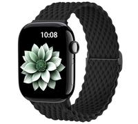 AMSKY Cinturini in Intrecciato Compatibile con Cinturino Apple Watch 40mm 44 mm 42mm 46mm 45mm 41mm 38mm 49mm Donna Uomo, Tessile Compatibile con Apple Watch Series 11 10 9 8 7 6 5 4, SE 3 2 1