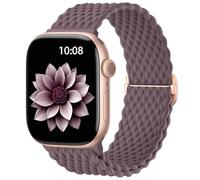 AMSKY Cinturini in Intrecciato Compatibile con Cinturino Apple Watch 40mm 44 mm 42mm 46mm 45mm 41mm 38mm 49mm Donna Uomo, Tessile Compatibile con Apple Watch Series 11 10 9 8 7 6 5 4, SE 3 2 1