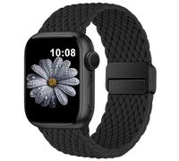AMSKY Cinturino Intrecciato Compatibili con Cinturini Apple Watch 40mm 44 mm 49mm 46mm 45mm 42mm 41mm 38mm Donna Uomo,Magnetico in Nylon Tessuto Solo Loop per iWatch 11 10 9 8 7 6 5 4 Ultra SE 3 2 1