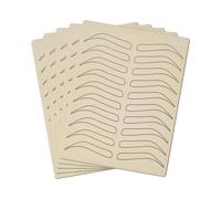 AMSLSIU 1/5/10 pezzi Sopracciglio Pratica Pelle Microblading Strumento Nessun Inchiostro Necessario Colorazione Trucco Permanente Che Punteggia la Linea di Formazione, 5 pezzi