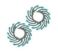 AMSLSIU 1 paio di orecchini Ciondolo retrò carino * Orecchini a bottone per matrimoni Dance Club Party Gioielli Accessori regalo personalizzati per la madre, Rot