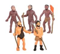 AMSLSIU 1 Set Primitive Figure Materiale Premium Vivid Immaginazione Giocattoli per l'apprendimento Colori vivaci Personaggi d'azione portatili per bambini