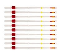 AMSLSIU 10 Pezzi Punta Superiore aste Sezione Bobber indicatore palo Parti di Estensione Accessori per Attrezzatura da Esterno Mini Luce Durevole Bianco, 130 mm