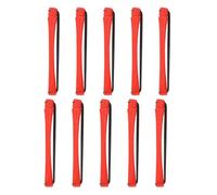 AMSLSIU 10 pezzi Rulli per capelli Servizio di lunga data Grande qualità Colori assortiti Parrucchiere Design Per unico per capelli corti e medi, 0.5 cm 7 rosso, 10 articoli
