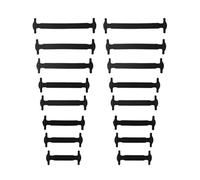 AMSLSIU 16 pezzi di lacci elastici per calzature con fibbie in silicone facili per adulti e bambini senza allacciatura con fibbia