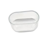 AMSLSIU 16 tappi per fori per tubi di protezione per pavimenti in legno prevengono danni da sporco e acqua e la gomma/PVC alla moda del tendine della mucca ha una buona qualità , Trasparente , 16*34mm