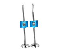 AMSLSIU 2 Pezzi di Gambe di Estensione per Scatola da Pesca, Gambe telescopiche per Escursionismo, Picnic, Rosso, Blu, 20 Centimetri