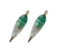 AMSLSIU 2 Pezzi Lampada Attraente per Pesci Attrazione Ottica Lampade compatte luminosità Aumenta la velocità di Pesca Luce Subacquea Fiume, Verde