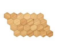AMSLSIU 24 pezzi/borsa casa delle bambole pavimento bambola fai da te modello decorativo pavimenti assemblato layout mobili casa bagno soggiorno , Esagono