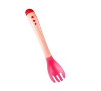 AMSLSIU 3 Pezzi Cucchiaio Morbido per Bambini Rilevamento della Temperatura Cucchiai da Zuppa di Plastica Cambia Colore Cucchiai da Tavola Sensibili al Calore, Rosa, 2.1 x 14 cm