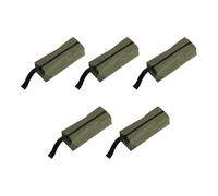 AMSLSIU 5X Borsa tote con cerniera Multicolore Multiuso Pregevole fattura Contenitore hardware per l'organizzazione resistente all'usura, Verde, Taglia larga