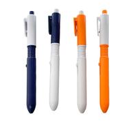 AMSLSIU 5x Penna retrattile creativa Funzione di spruzzo d'acqua per divertimento e sollievo ABS 2-in-1 Spruzzo d'acqua Scherzo Penna giocattolo Penna a spruzzo d'acqua