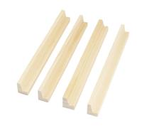AMSLSIU 8 pezzi di supporto in legno e righello per spingere le carte Mah-Jongg, righelli con liscio senza sbavature, giocattolo versatile per la casa, B