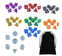 AMSLSIU Accessori per giochi da tavolo con dadi multipli in acrilico che offrono dadi numerati di grandi dimensioni ad alte prestazioni per avventure di gioco