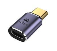AMSLSIU Adattatore per cellulare di tipo C Portatile 40 Gbps Placcato 8K 120 HZ Accessori per convertitori di ricarica per trasmissione dati musicali, Tipo da maschio a femmina1