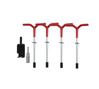 AMSLSIU Ancore per la Pesca sul Ghiaccio e Strumento di Ancoraggio per ripari Kit Pratico per la Pesca sul Ghiaccio e Le Esigenze di stabilità della Tenda all'aperto Picchetti