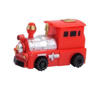 AMSLSIU Auto segue la linea disegnata, divertenti locomotive giocattolo con pennarello per bambini dell'asilo, camion dei pompieri, testa del treno, 19x4.5x13 cm