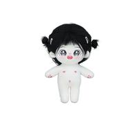 AMSLSIU Bambola nuda in cotone Bella 20 cm Scarpe da medicazione elastiche dolci Burattino Colorato Vivido Fascia per capelli realistica Bambini della bambola, Latte Boo Boo, nuda