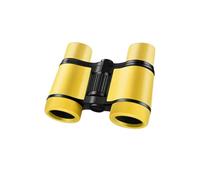 AMSLSIU Binocolo divertente e interattivo per bambini - Regalo per menti curiose Giocattoli in gomma antiurto portatili ed efficienti, Modello base giallo