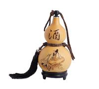 AMSLSIU Bottiglia d'Acqua Portatile da Esterno a Forma di Zucca per Vino, splendidamente Realizzata con Corda appesa per Avventure all'Aria Aperta, Bottiglia